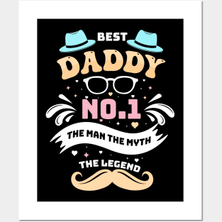 Dad best No.1 the man the myth the legend Posters and Art